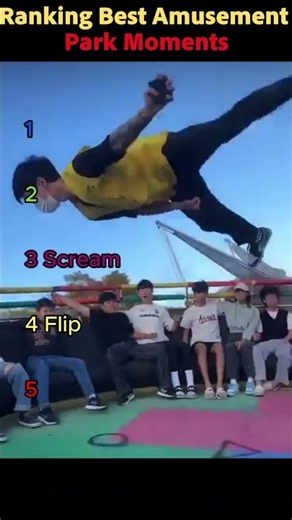 Ranking Best Amusement Park Moments 🤣🎢 #amusementpark