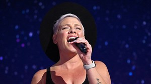 Pink Rehearses For DNC Performance
