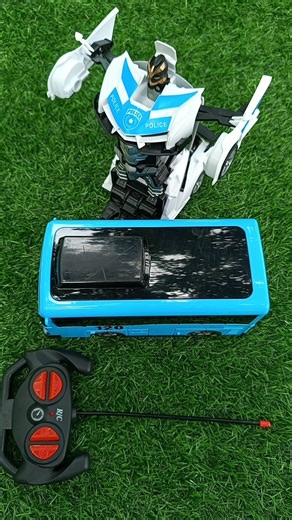 ASMR Unboxing and Testing RC Police Car Robot Toys and RC Car Tayo The Little Bus Toys No Talking