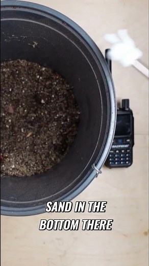 Baofeng UV 5R Dirt Test Burying a Radio in Soil for Science!