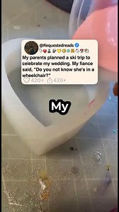 6.9K views · 112 reactions | My parents planned a ski trip to celebrate my wedding. My fiance said, "Do you not know she's in a wheelchair?"#reddit #redditreadings | C Babs | Facebook