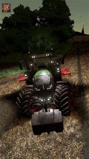 Farming Simulator 22 Night Ride Power Harrow #farmingsimulator22