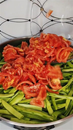 Fresh Green Bean Recipe with Olive Oil Without Water or Tomato Paste