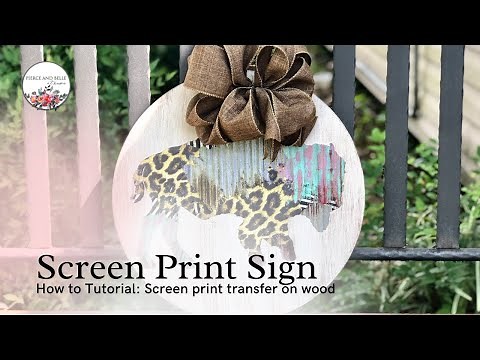 How to Create a Quick Wood Sign with Heat Press Screen Print Transfers