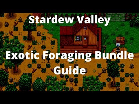 Stardew Valley Exotic Foraging Bundle Guide