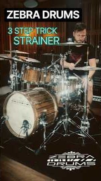 Zebra Drums 3 STEP TRICK snare strainer fun