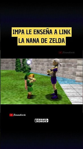 Impa le enseña a Link la NANA DE ZELDA 🎵 Nintendo 64