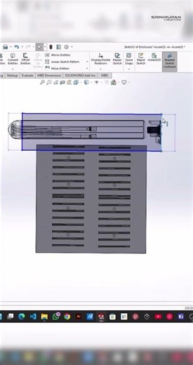 Enclosure design - Part 7 #solidworks #design #arduino #3dprinting #engineering