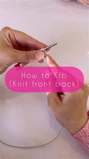 How to Knit front back (Kfb) #CrochetInspiration #knitter #Crochettok #handmade #knittersoftiktok #yarn #Crocheting #knittersoftheworld