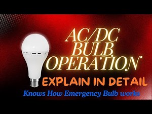AC/DC Light || Emergency light operation || How Led light works