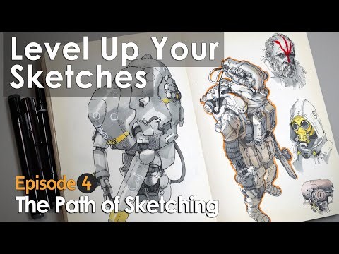 Sketching and Shading Tips to INSTANTLY Level Up Your Art/Line & Shadow Combo 速写技巧的完美组合/线稿+光影