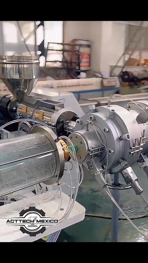 High speed PPR PPRH PPRC pipe line #extruder #Manufacturing #PlasticExtrusion #plastic #pipeline | Acttech Tecnología del Plastico