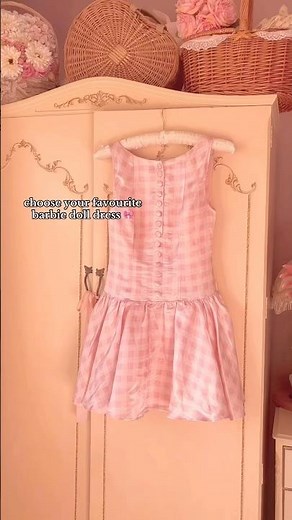 my mini barbie dress collection 🎀🌸 #barbie #aesthetic #fashion #pink #style #coquette #vintage