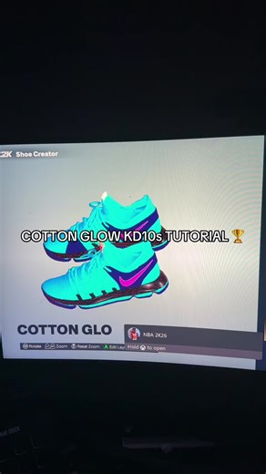 COTTON GLOW KD10s TUTORIAL #haad #viral #fyp #2k26 #nba2ktiktok | NBA 2K