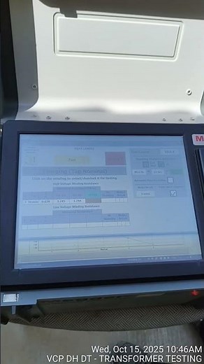 #shorts High Voltage Winding Resistance Testing Reading