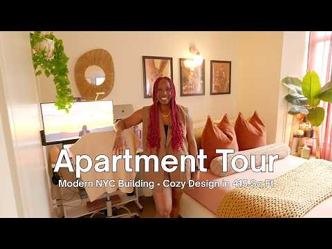 How She Made a Tiny 415 Sq Ft NYC Studio Apartment Feel Cozy – FULL TOUR