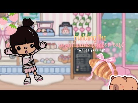 building the sugar pink parlor whilst yapping!💓🌷