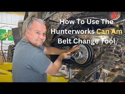 How To Use The Hunterworks Can Am Belt Change Tool