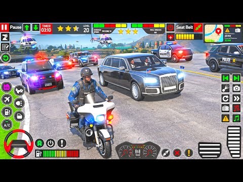🚓 Police Car Chase Simulator 3D - Real City Cop Pursuit Gameplay Android (2026)