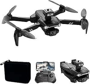 GoolRC V28 GPS Drone with Camera for Adults 8K, 5G WiFi Foldable FPV Drone, RC Quadcopter with 360?Obstacle Avoidance, Auto Return, Follow Me, Optical Flow, Headless Mode, Altitude Hold