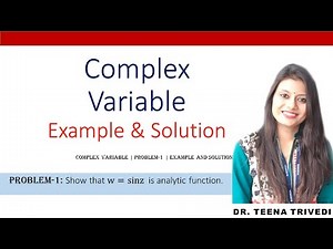 Complex Variable|Analytic function|Exaples and solution