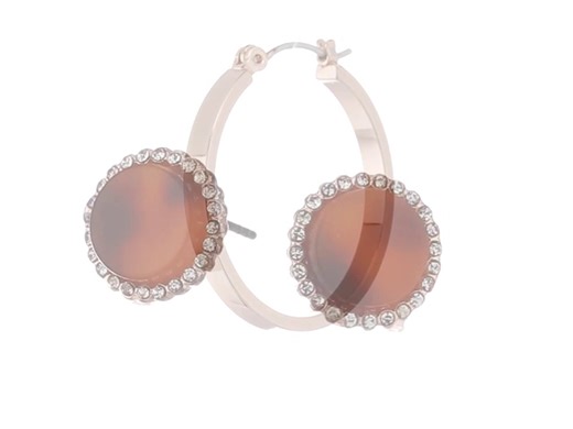 Watch GUESS Red Tort Duo Pe Set Hoop Earrings on Amazon Live