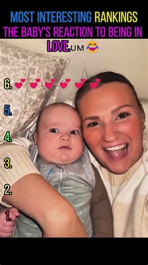 The baby's reaction to being in love.🇺🇲😂#funnyvideos #funnytiktok #babiesoftiktok #babylove