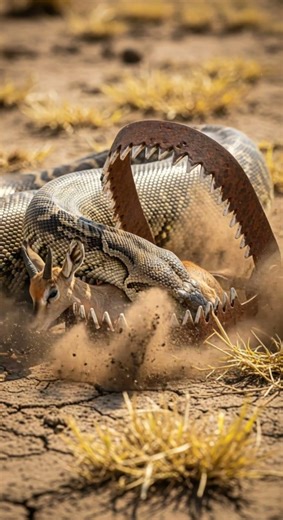 Snake vs Trap: A Deadly Encounter
