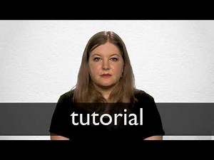 How to pronounce TUTORIAL in British English