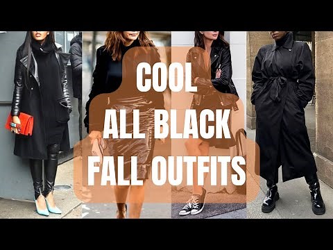 Cool All Black Fall Outfit Ideas. How to Wear Black Outfit for Fall and Winter Season?