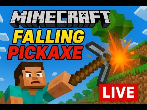 🔥 Minecraft Falling Pickaxe LIVE! | Viewers Control the Game | TNT, Speed & Mega Pickaxe Challenge
