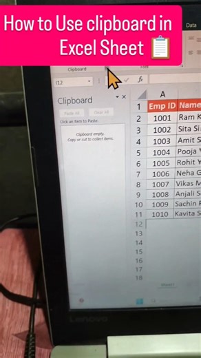 How to use clipboard in Excel Sheet 📋 #excel #doliatech