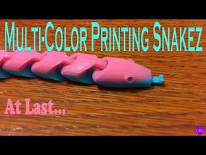 Multicolor Printing with Simplify3D and One Extruder