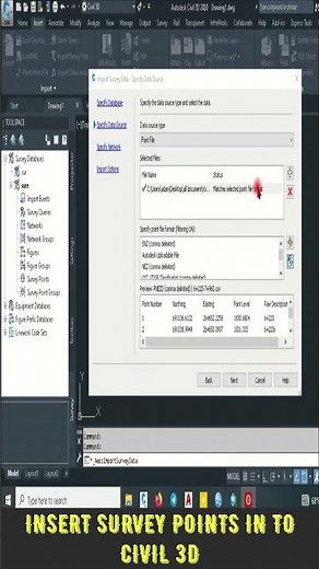 📌 Civil 3D: Import Survey Points LIKE A PRO! #Shorts