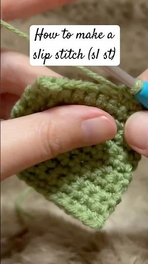 How to slip stitch in crochet (beginner friendly!)