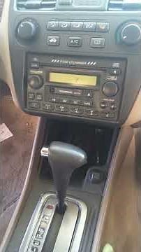 Honda Accord Radio CODE and ERROR display 2002