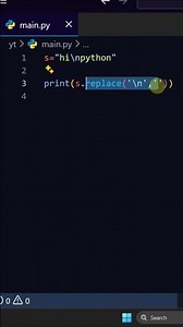 Remove newline characters #coding #python #programming
