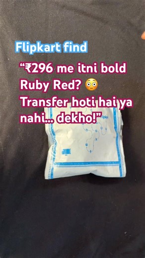 ₹296 me No Transfer Lipstick 😱 Ruby Red Test 💄🔥
