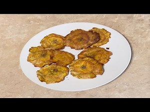 How to make Tostones (Fried Green Banana/Plantain) in an air fryer| Quick and easy recipe