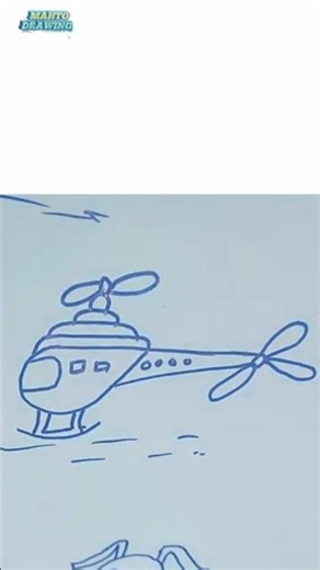 🚁P=Heli Copter Easy Drawing By Beautiful Helicopter Step By Step 🚁#mahtodrawing
