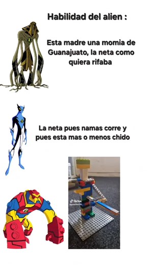EL ALIEN LEGO LA NETA SI ESTABA CHIDO SALUDOS BANDA #ben10 #ben10alienforce #fyp #parati #memestiktok #humor