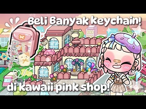 BUY LOTS OF BAG HANGER/KEYCHAIN ​​AT KAWAII SHOP || GET FREE FOOD YEAY || [DramaAvatarWorld]