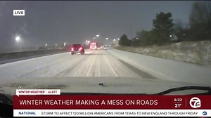 The roads are a slippery mess this morning and 7 Action News reporter Jenn Schanz is in the live drive checking out road conditions. Here's what to expect for your morning commute. FULL FORECAST: https://www.wxyz.com/weather/forecast/todays-forecast/metro-detroit-forecast-slick-morning-commute | WXYZ-TV Channel 7