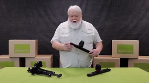 Kayak Adjustable Footbrace w/Rudder Control (Black)