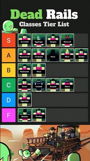 Dead Rails - Classes [Tier List]