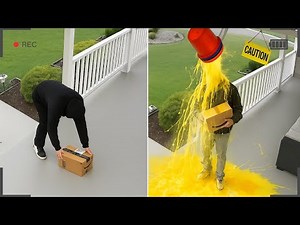 When Package Thives Get Caught By Booby Traps!