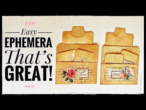 Index Card Ephemera - Great Ephemera That's Quick and Easy - Tutorial