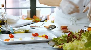 Hands Put Salad On Plate Sliced Stock Footage Video (100% Royalty-free) 17761588 | Shutterstock