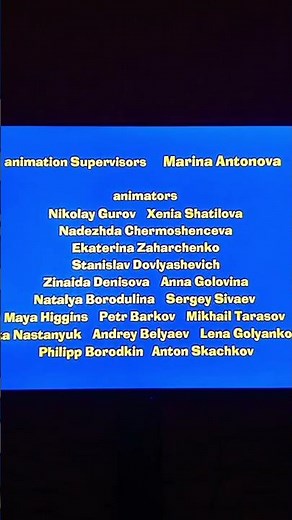 MASHA AND THE BEAR CREDITS