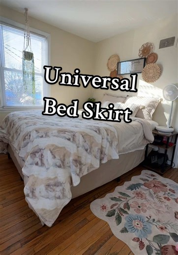 This bed skirt changed the whole look of my bed 🥰 #bedroom #bedding #bedskirt #bedroomdesign #bedroommakeover #bed #bedroom #matress